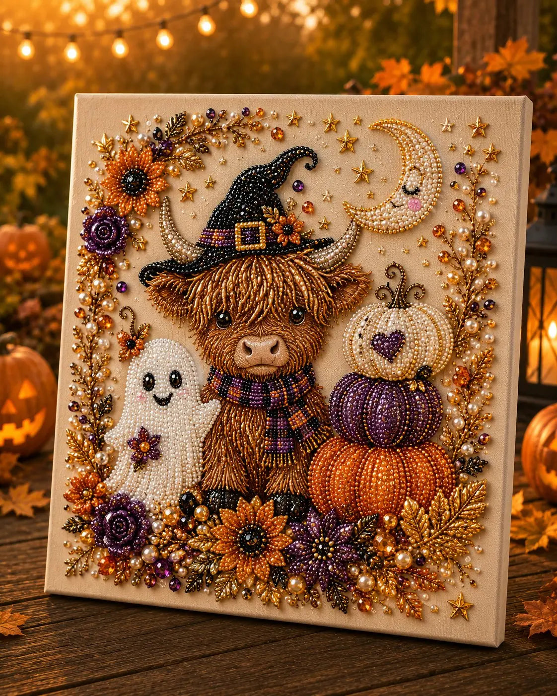 Halloween Diamond Painting Kits 2026 Halloween New Ghost Pearl Art DIY Kit Includes Artboard, Spooky Cute 3D Diamond Painting Crafts, , DIY Fall Home Decor Wall Art, Beginner DIY Seasonal Party Gift