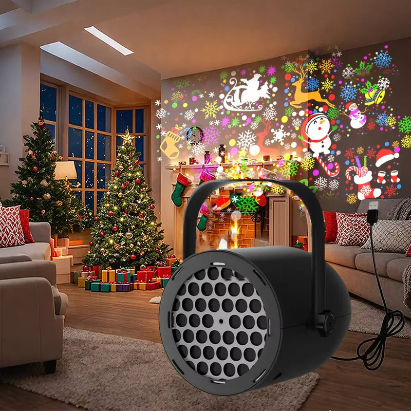 LED Christmas Projector Light – Indoor Holiday Party & Halloween Decoration