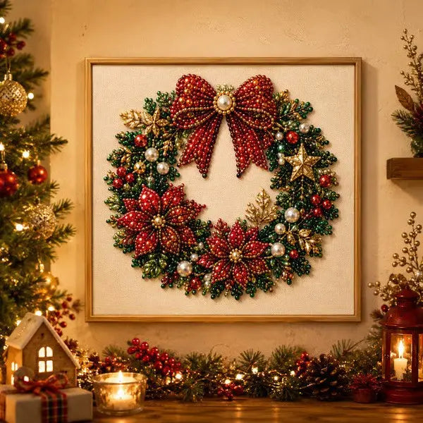 Halloween Diamond Painting Kits 2026 Christmas New Pearl Diamond Painting Art Kit with Frame,Entry-Level Adults' DIY Craft Hobbies Kit, Suitable for Tabletop Display or Wall Decoration, Kits Diy