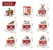 Christmas advent calendar train size reference – 24-day holiday countdown gift set for kids
