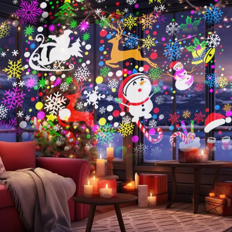 LED Christmas Projector Light – Indoor Holiday Party & Halloween Decoration