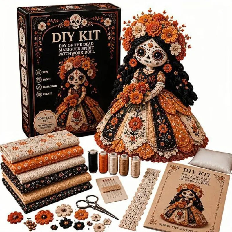 Halloween Diamond Painting Kits Halloween DIY Craft Kit, Patchwork Doll Making Set, Creative Halloween Decoration Supplies, Fun Crafting Materials for Kids & Adults, Complete Craft Set
