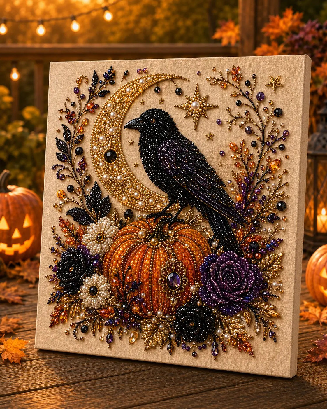 Halloween Diamond Painting Kits 2026 Halloween New Ghost Pearl Art DIY Kit Includes Artboard, Spooky Cute 3D Diamond Painting Crafts, , DIY Fall Home Decor Wall Art, Beginner DIY Seasonal Party Gift