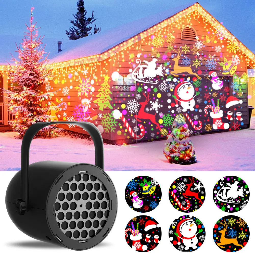 LED Christmas Projector Light – Indoor Holiday Party & Halloween Decoration