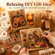 Halloween autumn pearl diamond painting kit gift packaging – seasonal DIY craft gift set