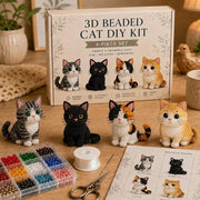 3D Beaded Animal Craft Kit, Handmade DIY Bead Set