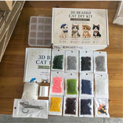 3D Beaded Animal Craft Kit, Handmade DIY Bead Set