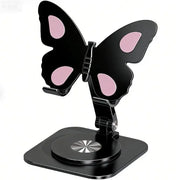 Multifunctional aluminum phone stand – 360° rotatable compact folding adjustable mount