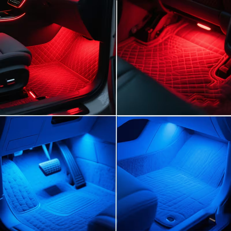 RGB car interior LED light kit available in multiple colors USB powered