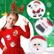 12pcs Christmas Iron on Patches Sequin Embroidered Sew Applique