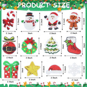 12pcs Christmas Iron on Patches Sequin Embroidered Sew Applique