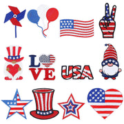 12pcs Christmas Iron on Patches Sequin Embroidered Sew Applique