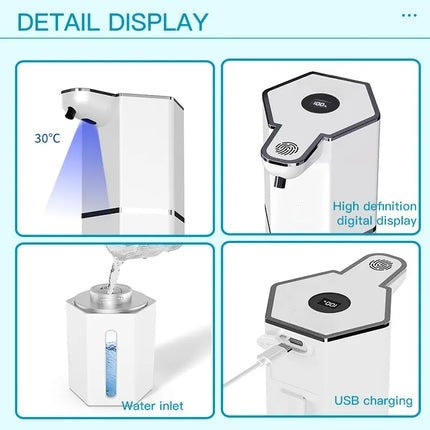 Touchless Foaming Smart Auto Soap Dispenser 12oz USB Rechargeable 4