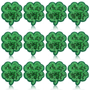 12pcs Christmas Iron on Patches Sequin Embroidered Sew Applique