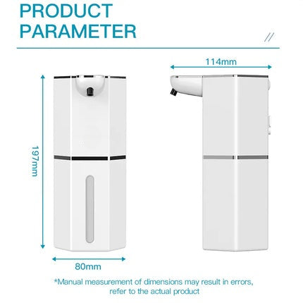 Touchless Foaming Smart Auto Soap Dispenser 12oz USB Rechargeable 4