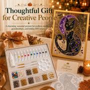 Completed holiday handmade craft project displayed as home décor – beautiful finished result