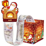 Christmas Money Pull Gift Box - Holiday Surprise Cash Box Decoration - WindowGiving GiftSanta Claus55