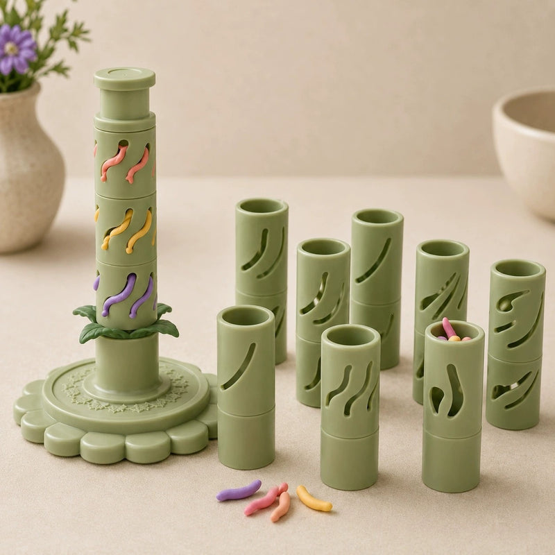 Hands working on holiday DIY craft project with colorful materials – creative activity