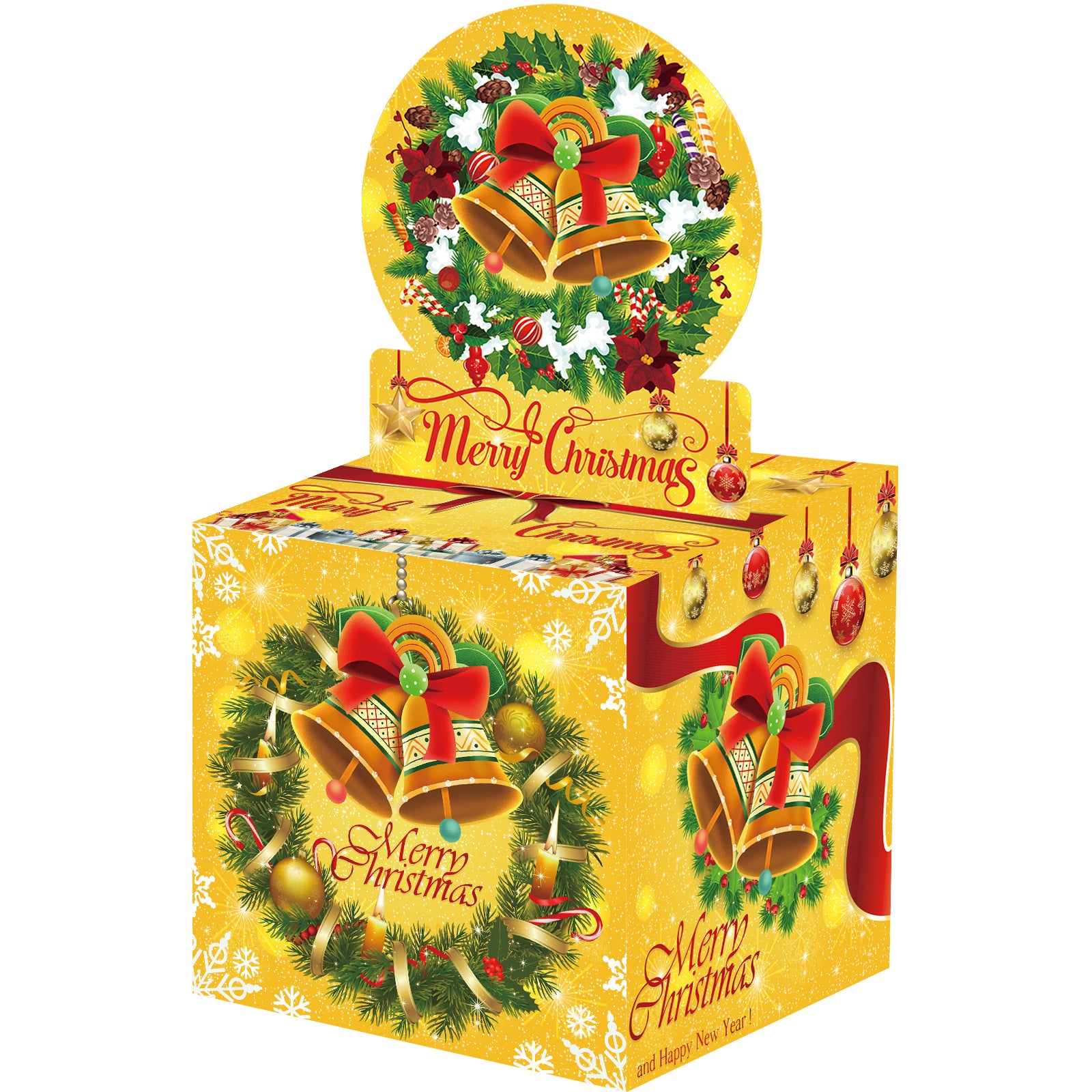 Christmas Money Pull Gift Box - Holiday Party Surprise Cash Box Decoration - YellowBell41