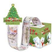 Christmas Money Pull Gift Box - Holiday Surprise Cash Box Decoration - GreenChristmas Tree47