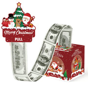 Christmas Money Pull Gift Box - Holiday Party Surprise Cash Box Decoration - RedDancingSanta Claus76