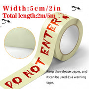 Halloween glow-in-the-dark warning tape YGJD005 – fluorescent caution strip 5cm x 2m