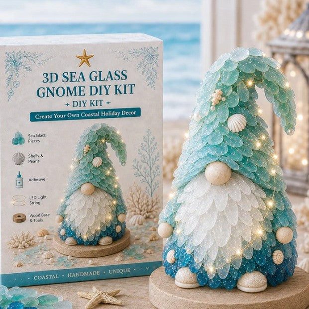 Christmas mosaic kit contents including glass pieces adhesive and tools – all-inclusive craft set
