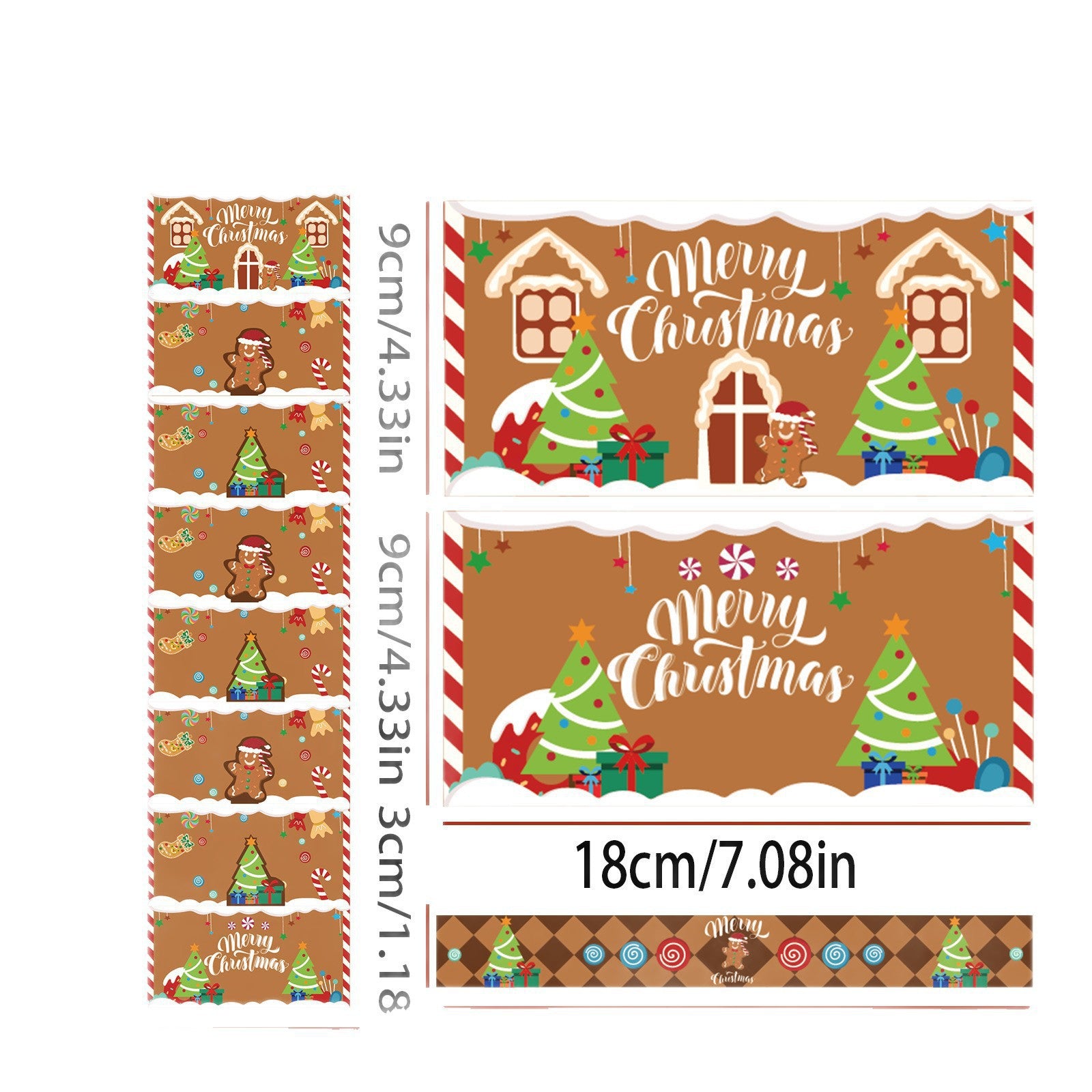 Christmas Money Pull Gift Box - Holiday Party Surprise Cash Box Decoration - BrownGingerbread Man（Red Envelope+Waist Band）