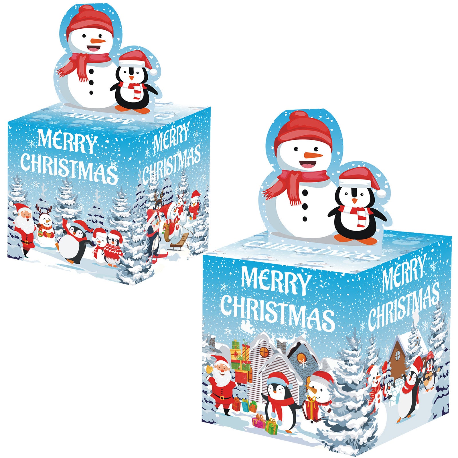 Christmas Money Pull Gift Box - Holiday Party Surprise Cash Box Decoration - Snowman44