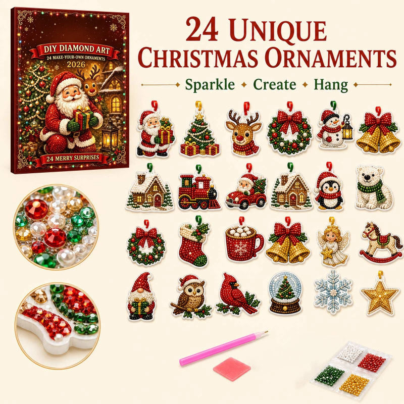 Christmas DIY hanging ornaments set – festive handmade holiday decoration for home and tree