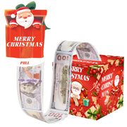 Christmas Money Pull Gift Box - Holiday Surprise Cash Box Decoration - RedSanta Claus33