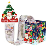 Christmas Money Pull Gift Box - Holiday Surprise Cash Box Decoration - Christmas TreeSanta Claus38