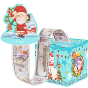Christmas Money Pull Gift Box - Holiday Surprise Cash Box Decoration - BlueSanta Claus36