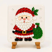 Candy cane sea glass mosaic DIY kit – Christmas 15x15cm craft set for adults and kids