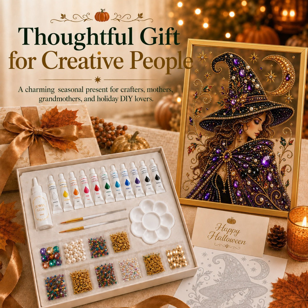 Holiday DIY craft kit with all materials and instructions – creative handmade project