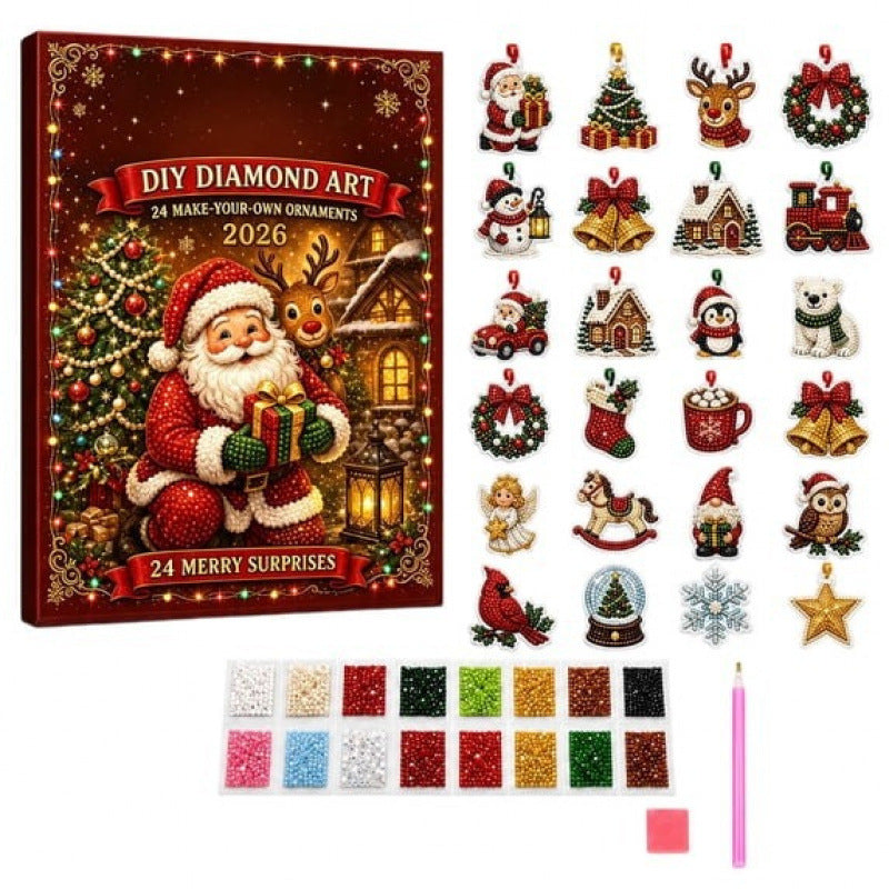 Christmas DIY hanging ornaments gift packaging – festive holiday craft set for kids and adults