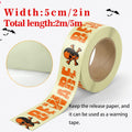 Halloween Glow-in-the-Dark Warning Tape Fluorescent Strip Decorative Caution Tape - YGJD007 / 5cm x 5m