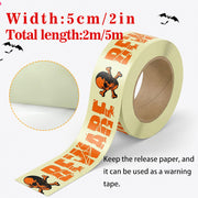 Halloween glow-in-the-dark warning tape YGJD007 – fluorescent caution strip 5cm x 5m