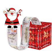 Christmas Money Pull Gift Box - Holiday Surprise Cash Box Decoration - RedSanta Claus81