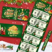 Christmas Money Pull Gift Box - Holiday Party Surprise Cash Box Decoration - 10Red Envelope80