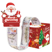 Christmas Money Pull Gift Box - Holiday Surprise Cash Box Decoration - RedSanta Claus17