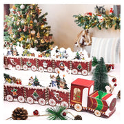 Christmas advent calendar train detail view – 24 mini gift boxes for holiday countdown decor
