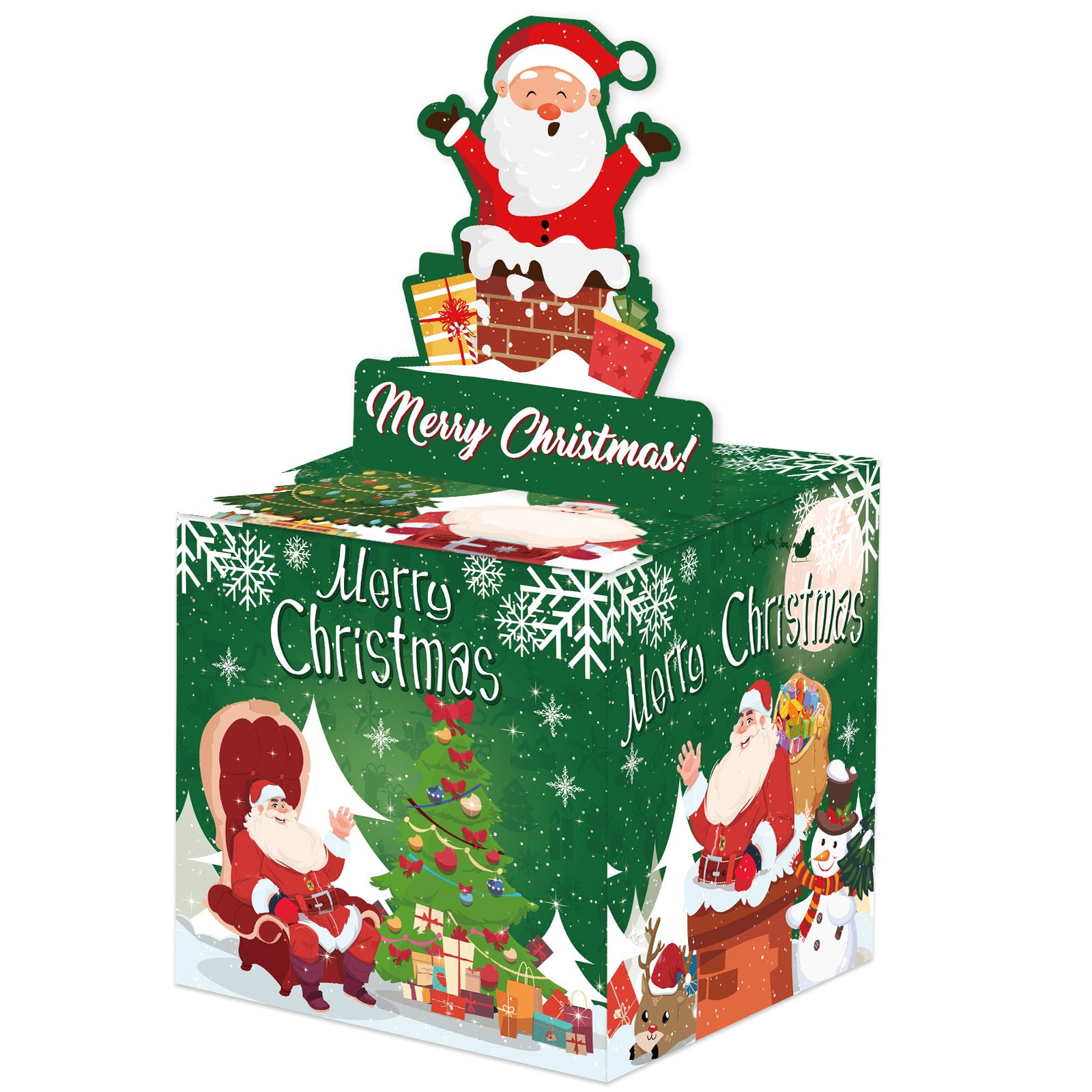 Christmas Money Pull Gift Box - Holiday Party Surprise Cash Box Decoration - GreenGiving GiftSanta Claus75