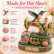 Completed holiday handmade craft project displayed as home décor – beautiful finished result
