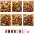 Halloween Diamond Painting Kits Autumn Pearl Painting Kit - Pearl Art Diy Kits for Adults Autumn (Pumpkin) | 12 * 12-inch Beginner-Friendly Crafting with Selected Fall Scenes, a Relaxing DIY Project for Sparkling Autumn Artwork
