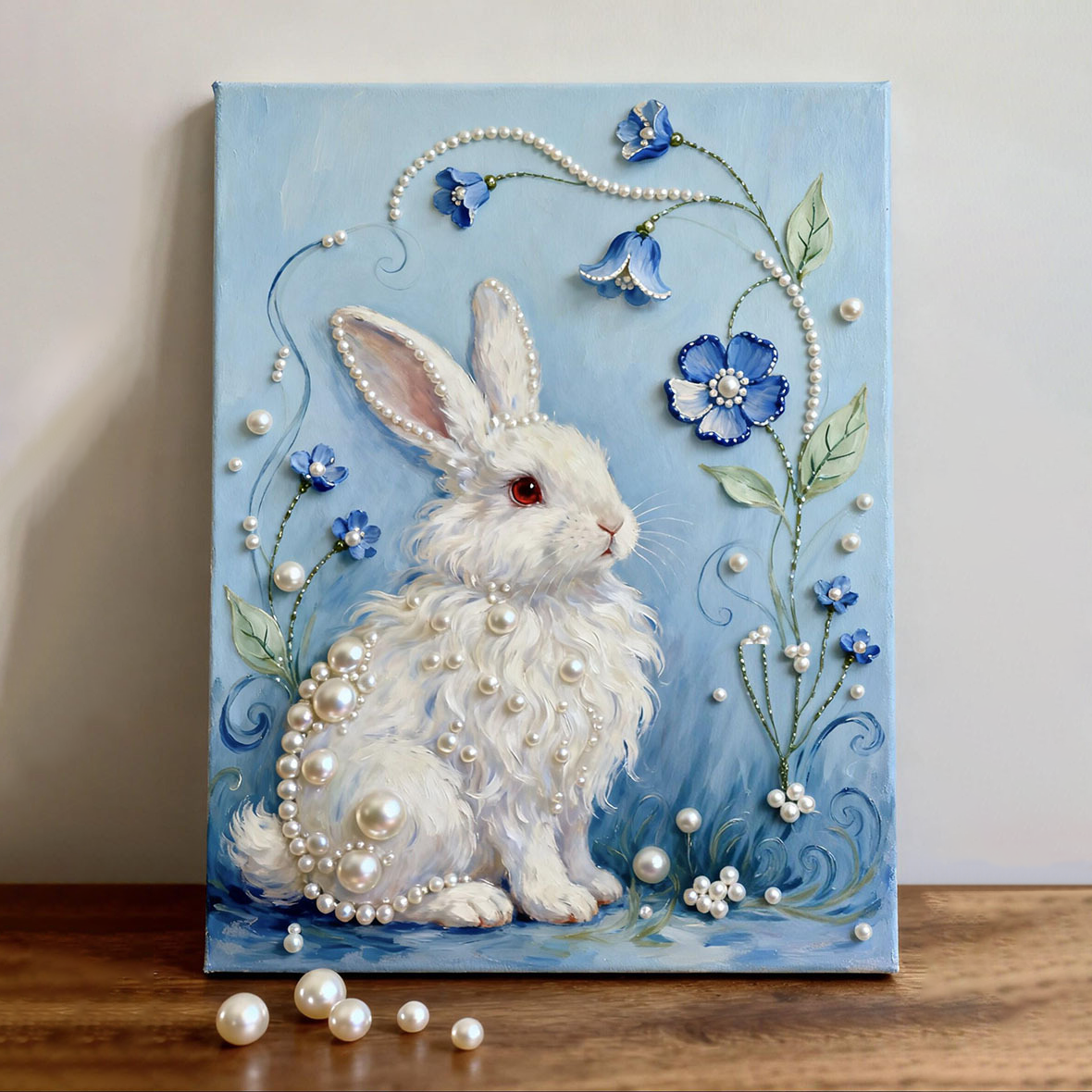 Pearl Bead Christmas Art Kit - DIY Festive Painting Decoration