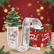 Christmas Money Pull Gift Box - Festive Background