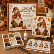 DIY Christmas Gnome Mosaic Art Kit for Decorating