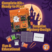 Halloween perler fuse beads kit envelope style – DIY ironing bead craft set for kids