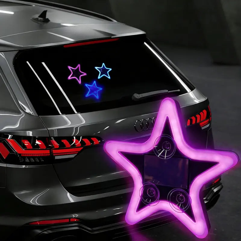 Solar Powered LED Heart Shape Neon Light Eco Friendly